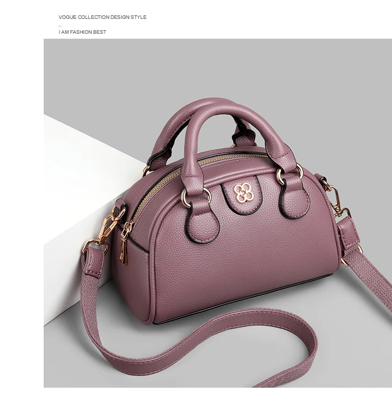 Luxury PU Leather Small Crossbody Bag Women’s Simple Handbag Versatile Shoulder Bag for Daily Use