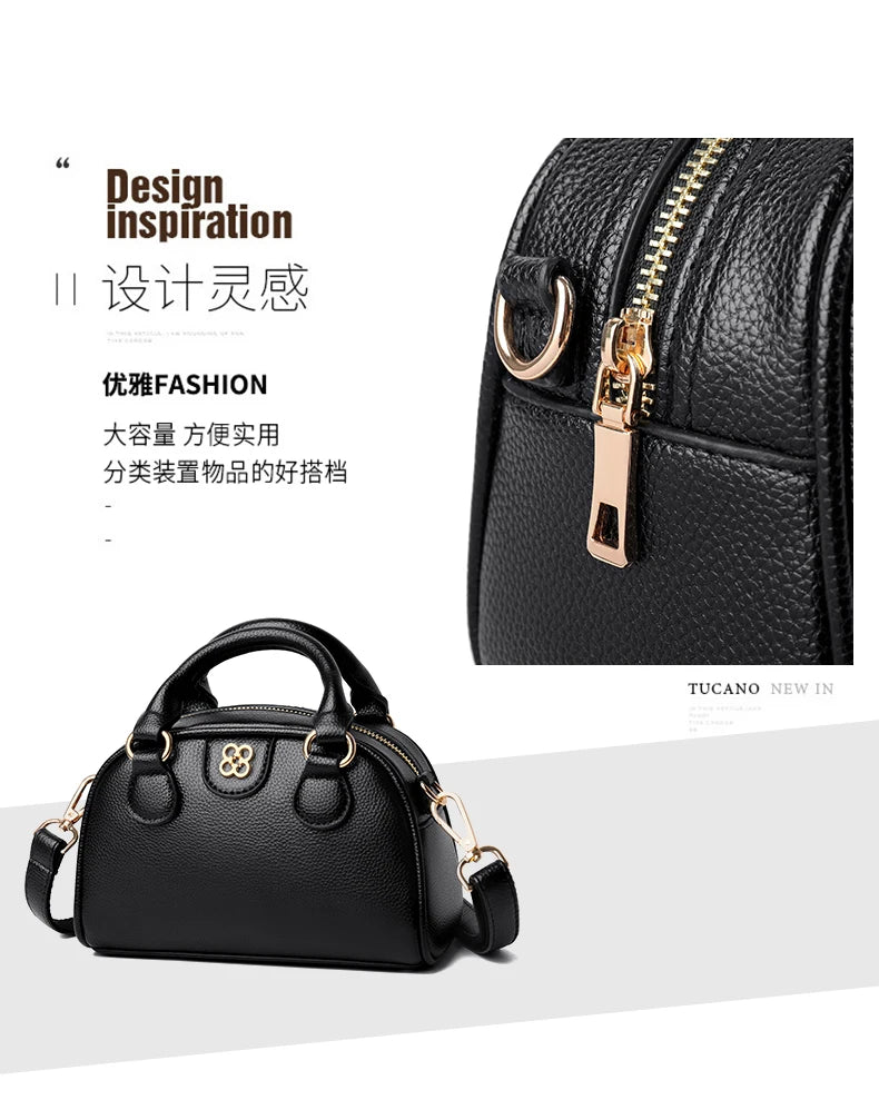 Luxury PU Leather Small Crossbody Bag Women’s Simple Handbag Versatile Shoulder Bag for Daily Use