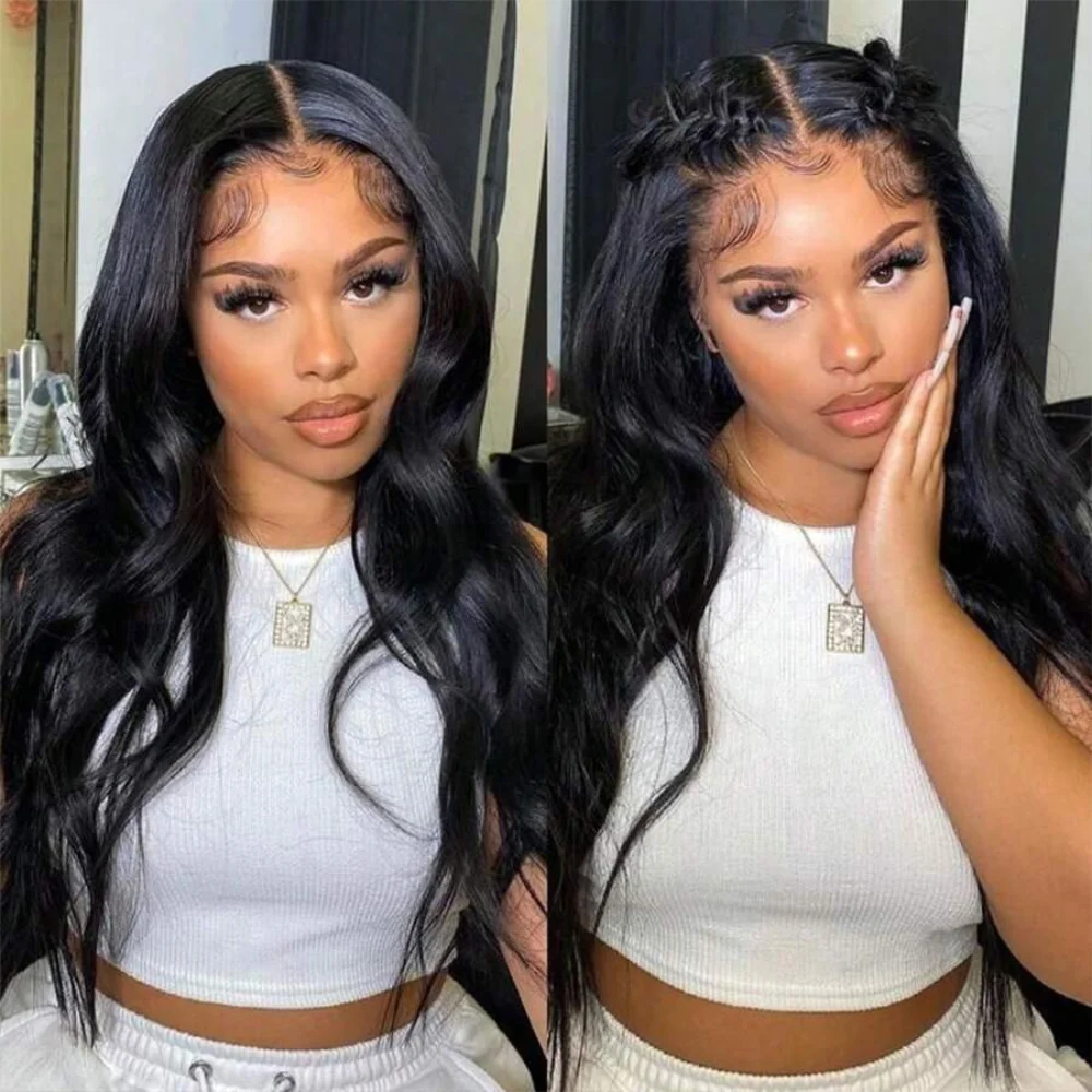 30 Inch Wear And Go Glueless Wigs Human Hair  Pre Cut Lace Front Wigs Human Hair 4x4 Body Wave Human Hair Wig For Women  Wigs