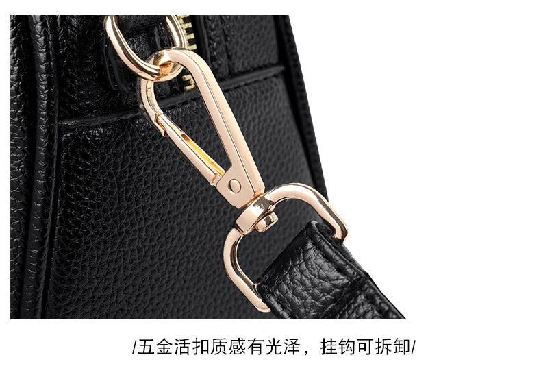 Luxury PU Leather Small Crossbody Bag Women’s Simple Handbag Versatile Shoulder Bag for Daily Use