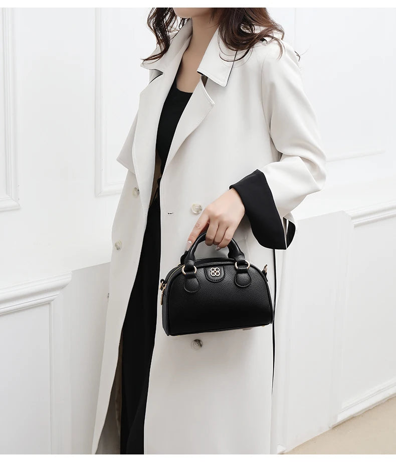 Luxury PU Leather Small Crossbody Bag Women’s Simple Handbag Versatile Shoulder Bag for Daily Use