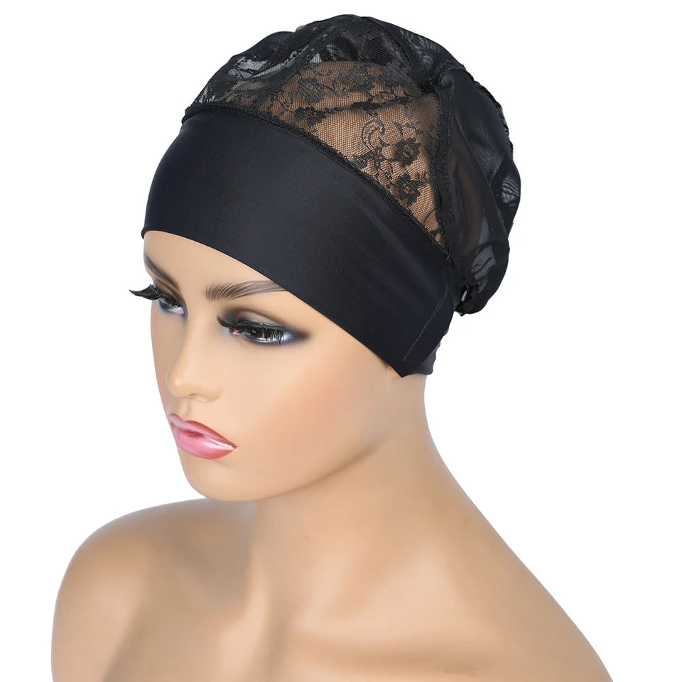 Wig Cap for Headband Wig 1 PCS  For Edges Wig Net Cap Weaving Caps Headwrap Wigs Caps For Making Wigs With Adjustable Band