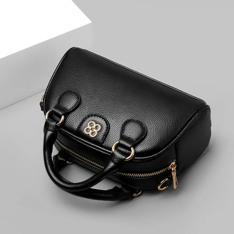 Luxury PU Leather Small Crossbody Bag Women’s Simple Handbag Versatile Shoulder Bag for Daily Use