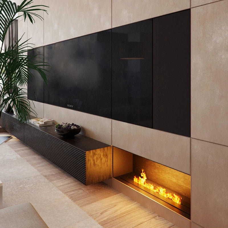 3D  Atomization European Style Home Design Simulated Flame Realistic Flame Decorative Humidifier LED Electric Fireplace