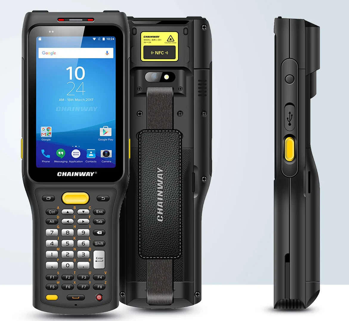 Chainway C61 Industrial-Grade Android 11.0 Handheld PDA 2D Barcode Scanner NFC RFID Reader Physical Keyboard 4G Mobile Computer