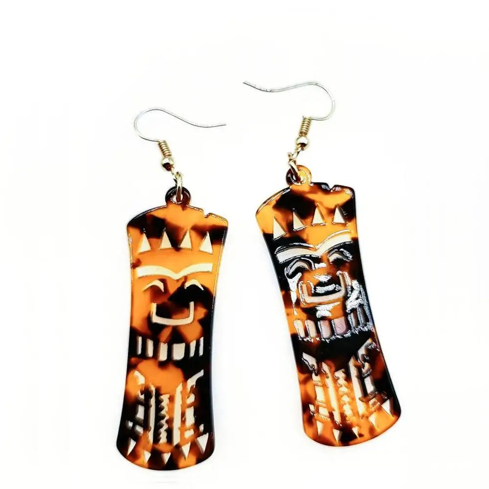 Hawaiian Acrylic Australia Designer Earrings Earring Accessories African Polynesian Jewelry Earring Women's Earrings for Women