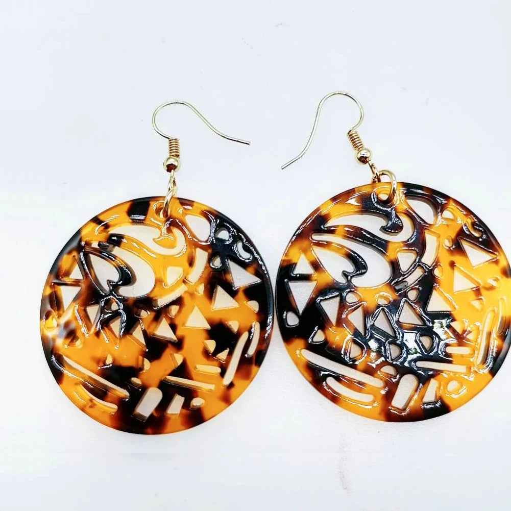 Hawaiian Acrylic Australia Designer Earrings Earring Accessories African Polynesian Jewelry Earring Women's Earrings for Women