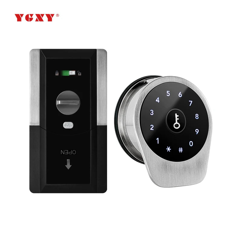 Smart Locks Password Fingerprint Card TTLOCK APP Digital Electronic Rim Door Locks Waterproof Outdoor Gate Lock