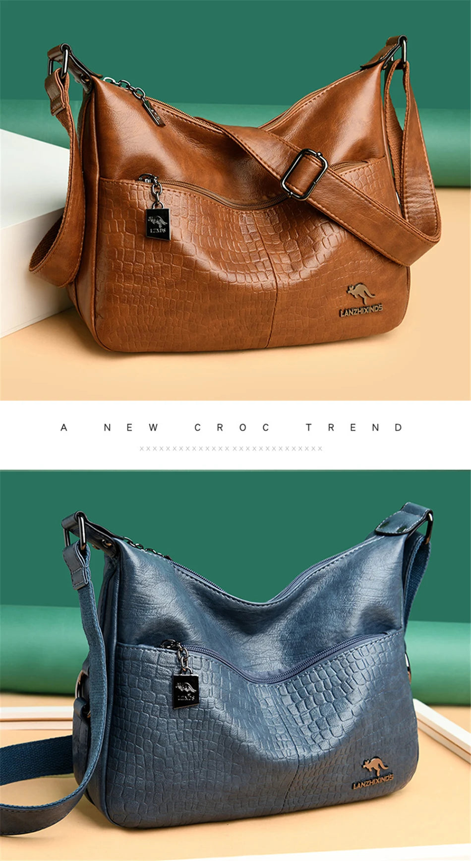 Luxury Designer Handbag Purses High Quality Leather Crossbody Messenger Bags for Women New Shoulder Bags Ladies Sac A Mian