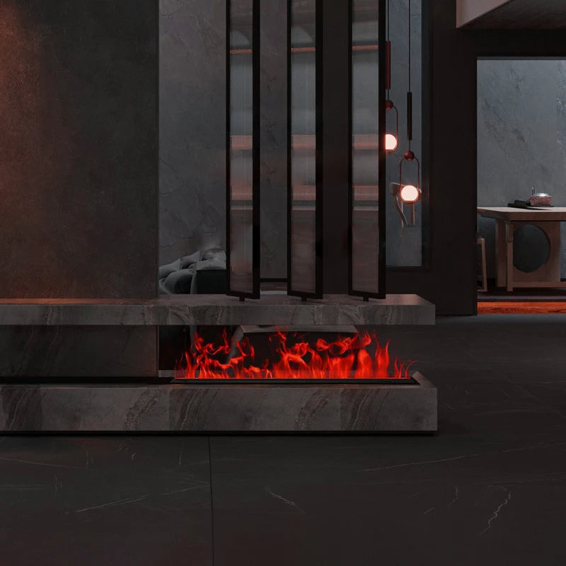 3D  Atomization European Style Home Design Simulated Flame Realistic Flame Decorative Humidifier LED Electric Fireplace