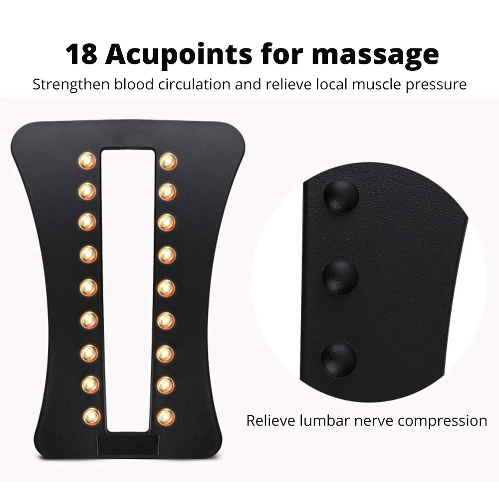 Magnetic Back Massage Muscle Relax Stretcher Posture Therapy Corrector Back Stretch Spine Stretcher Lumbar Support Pain Relief