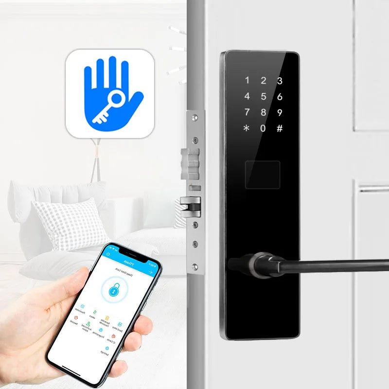 Best Seller Intelligent Digital Lock TTlock APP Password RFID Card Smart Lock for Hotel Apartment