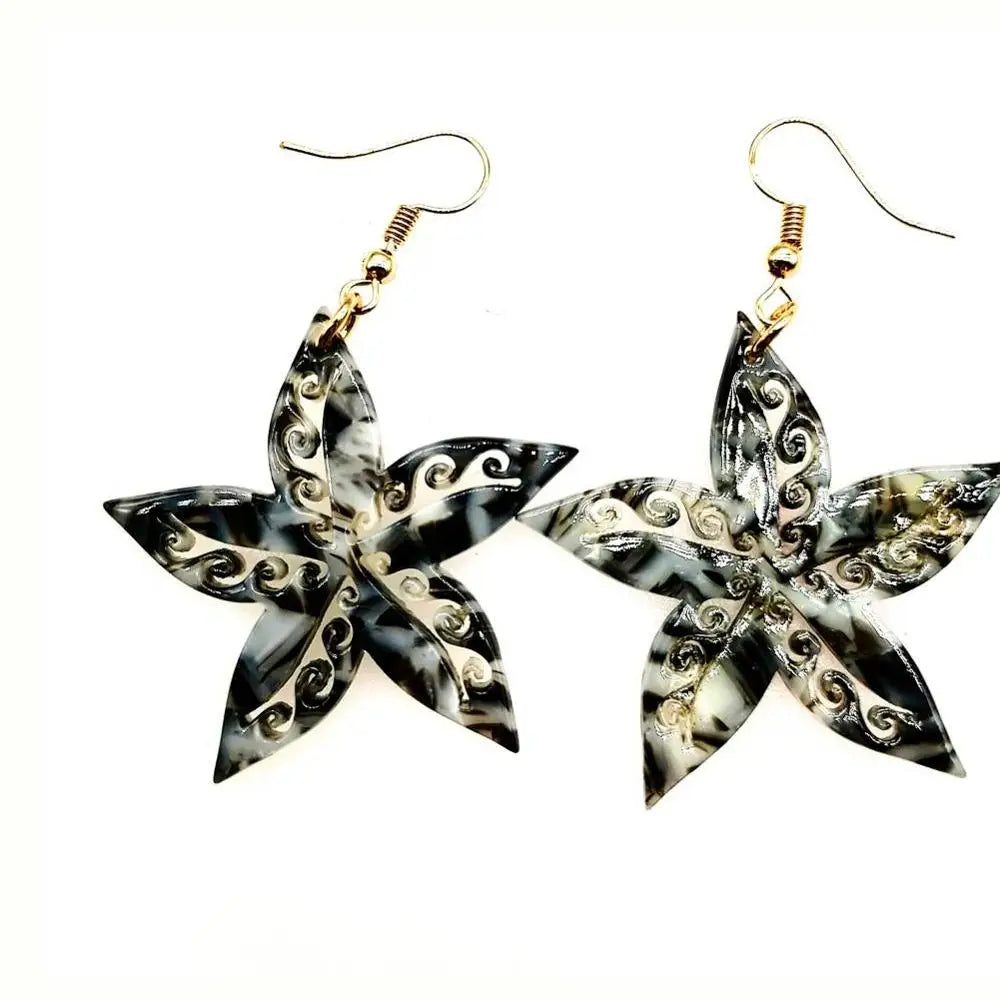 Hawaiian Acrylic Australia Designer Earrings Earring Accessories African Polynesian Jewelry Earring Women's Earrings for Women