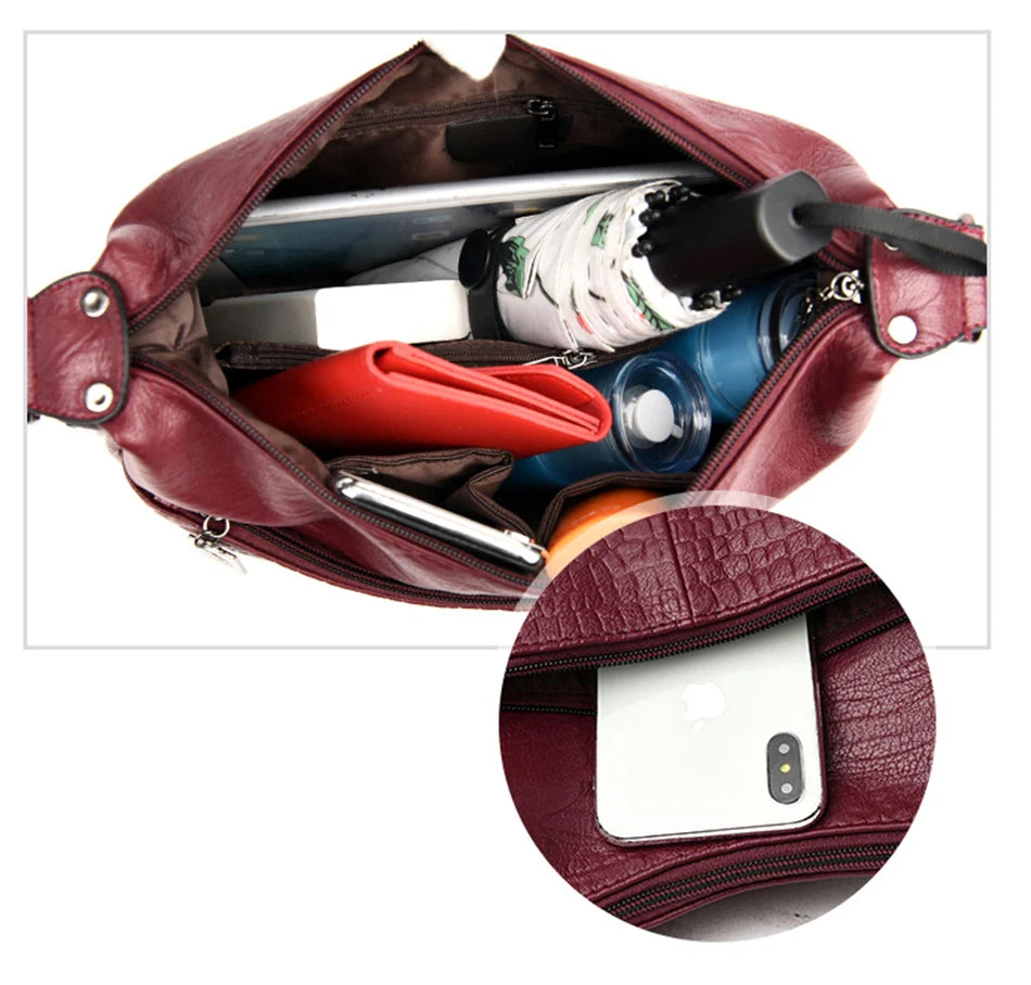 Luxury Designer Handbag Purses High Quality Leather Crossbody Messenger Bags for Women New Shoulder Bags Ladies Sac A Mian