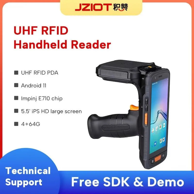 RFID NFC 125K UHF Android Data Collector Handheld Terminal PDA Barcode Scanner in Stock