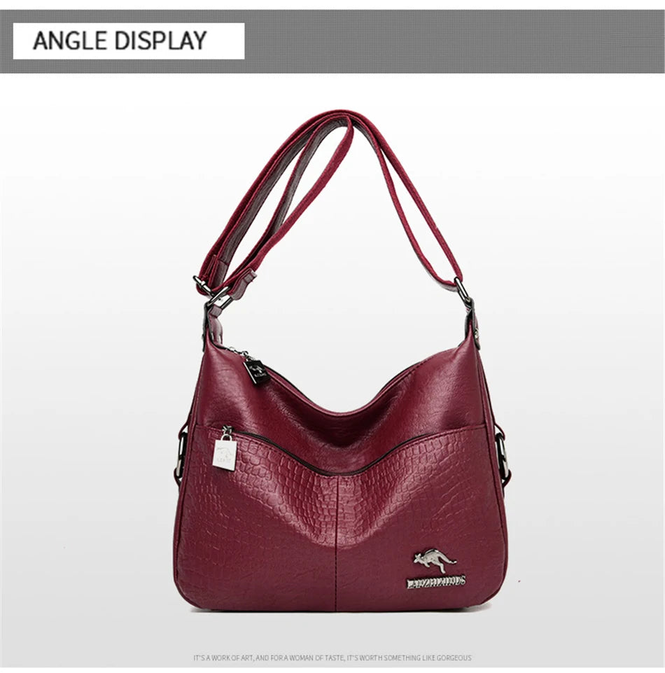 Luxury Designer Handbag Purses High Quality Leather Crossbody Messenger Bags for Women New Shoulder Bags Ladies Sac A Mian