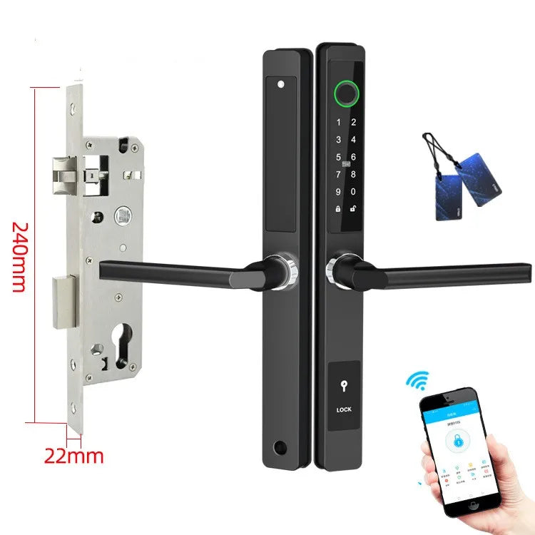 EU Electronic Lock Ttlock App Smart Locks Remote Control Fingerprint  Keypad Door Lock 8530 Mortise