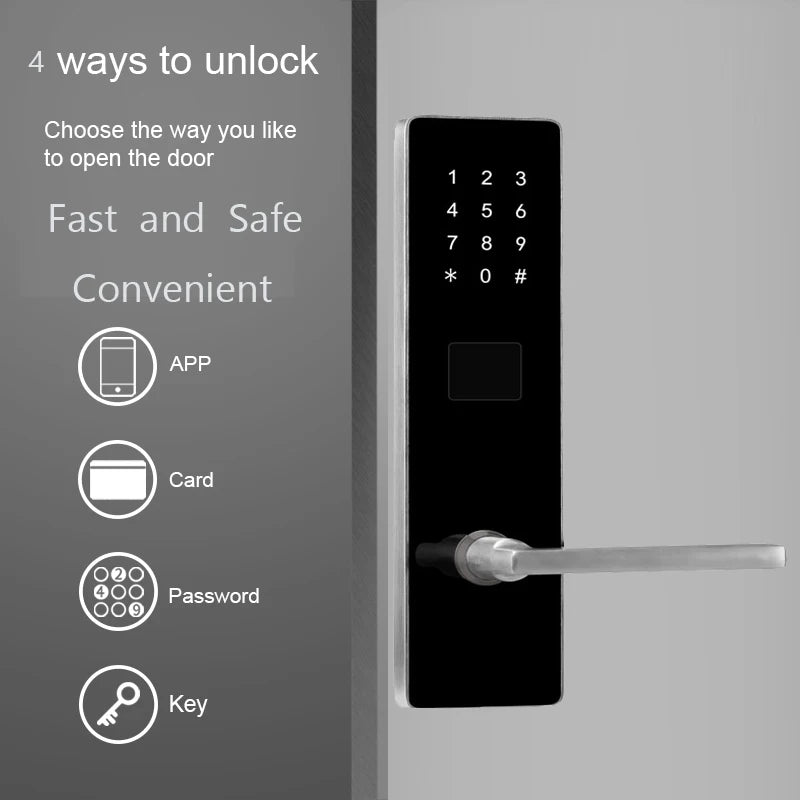 Best Seller Intelligent Digital Lock TTlock APP Password RFID Card Smart Lock for Hotel Apartment