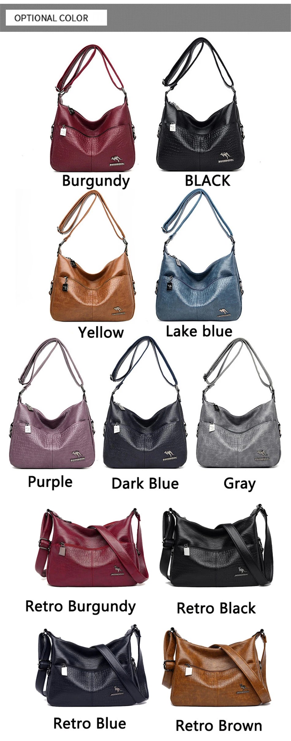 Luxury Designer Handbag Purses High Quality Leather Crossbody Messenger Bags for Women New Shoulder Bags Ladies Sac A Mian