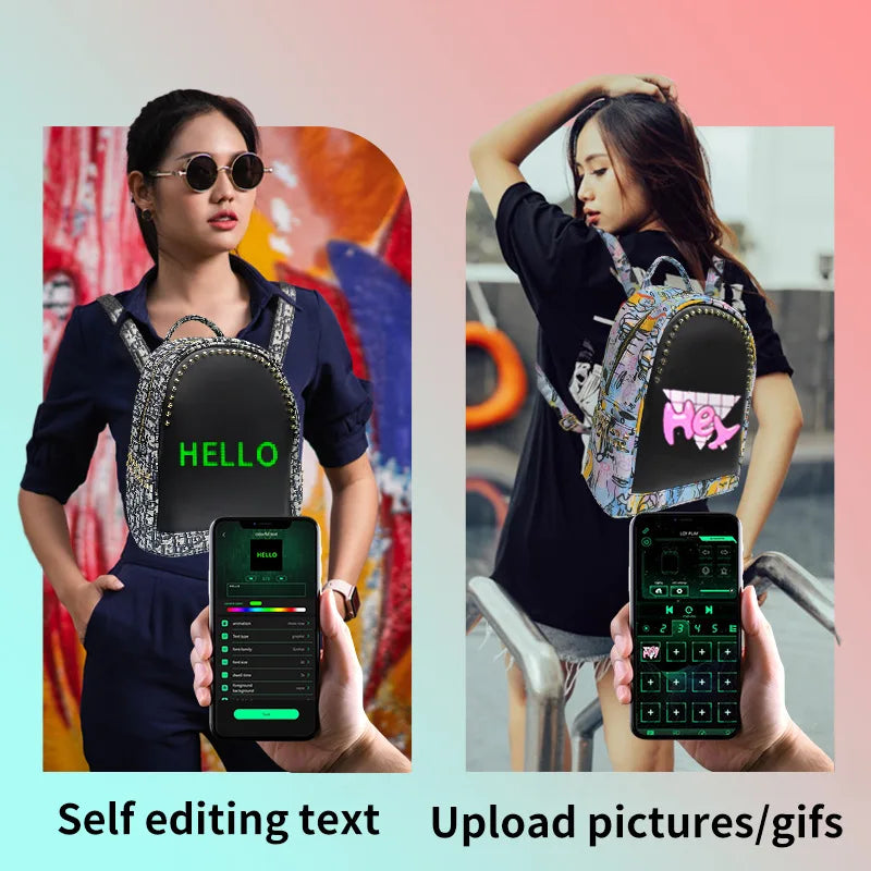 Boy Girls Led Backpack T5 Supplier Wholesale Laptop Night Light Waterproof Bag Student Trend Female Motorcycle Backpack Factory