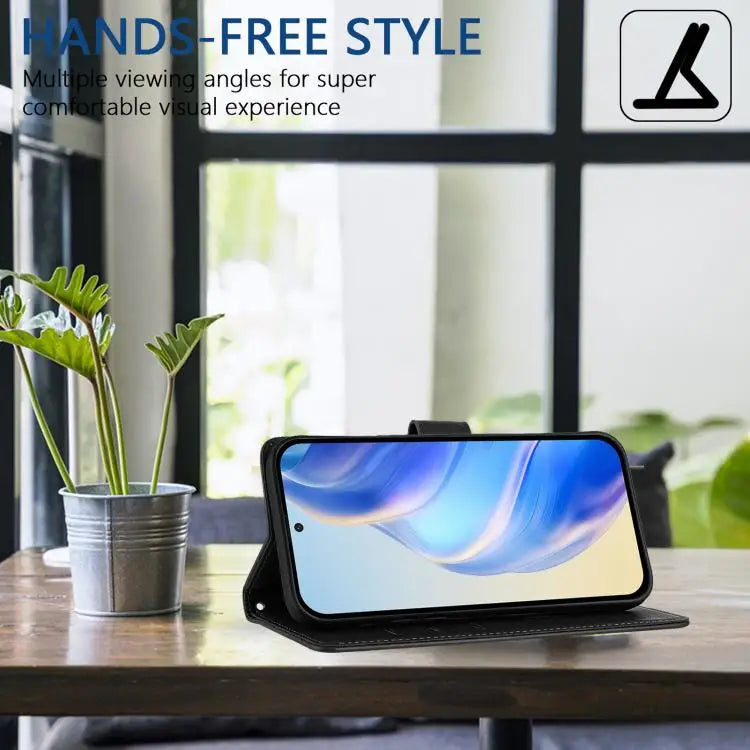 Shopify Top Selling Card Holder case for Cubot A20 Honeycomb Embossing RFID Leather Phone Case