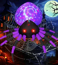 GOOSH 11.8 FT Halloween Inflatables Outdoor Indoor Party Decor Ancient Castle Archway Ghost Built-in LEDs Blow Yard Decorations