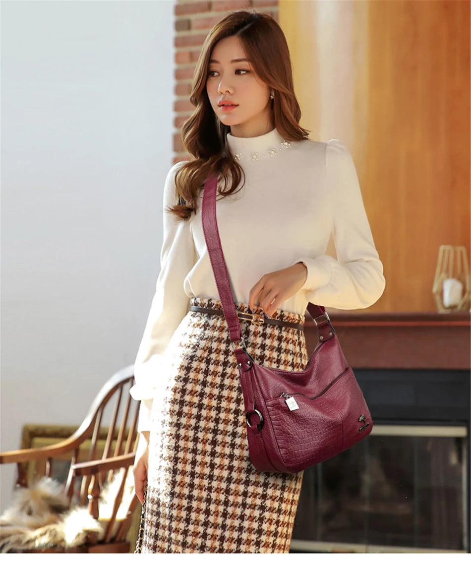 Luxury Designer Handbag Purses High Quality Leather Crossbody Messenger Bags for Women New Shoulder Bags Ladies Sac A Mian