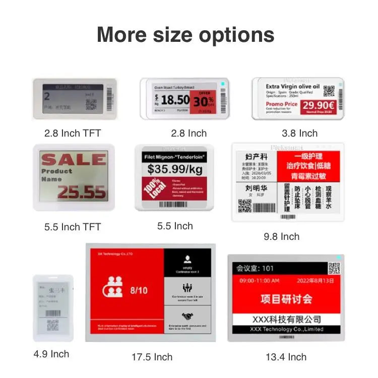 Supermarket Digital Price Tags Esl RFID Electronic Shelf Label Easy-to-Use EAS System for Retail Shops