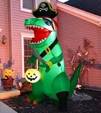 GOOSH 11.8 FT Halloween Inflatables Outdoor Indoor Party Decor Ancient Castle Archway Ghost Built-in LEDs Blow Yard Decorations