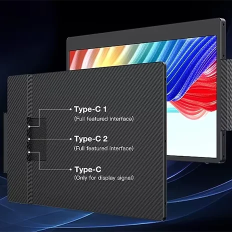 S1 Laptop Screen Extender 14'' FHD 1080P IPS Dual Portable Monitor for 13"-17" Laptops Plug & Play Compatible with Wins, PC, PS5