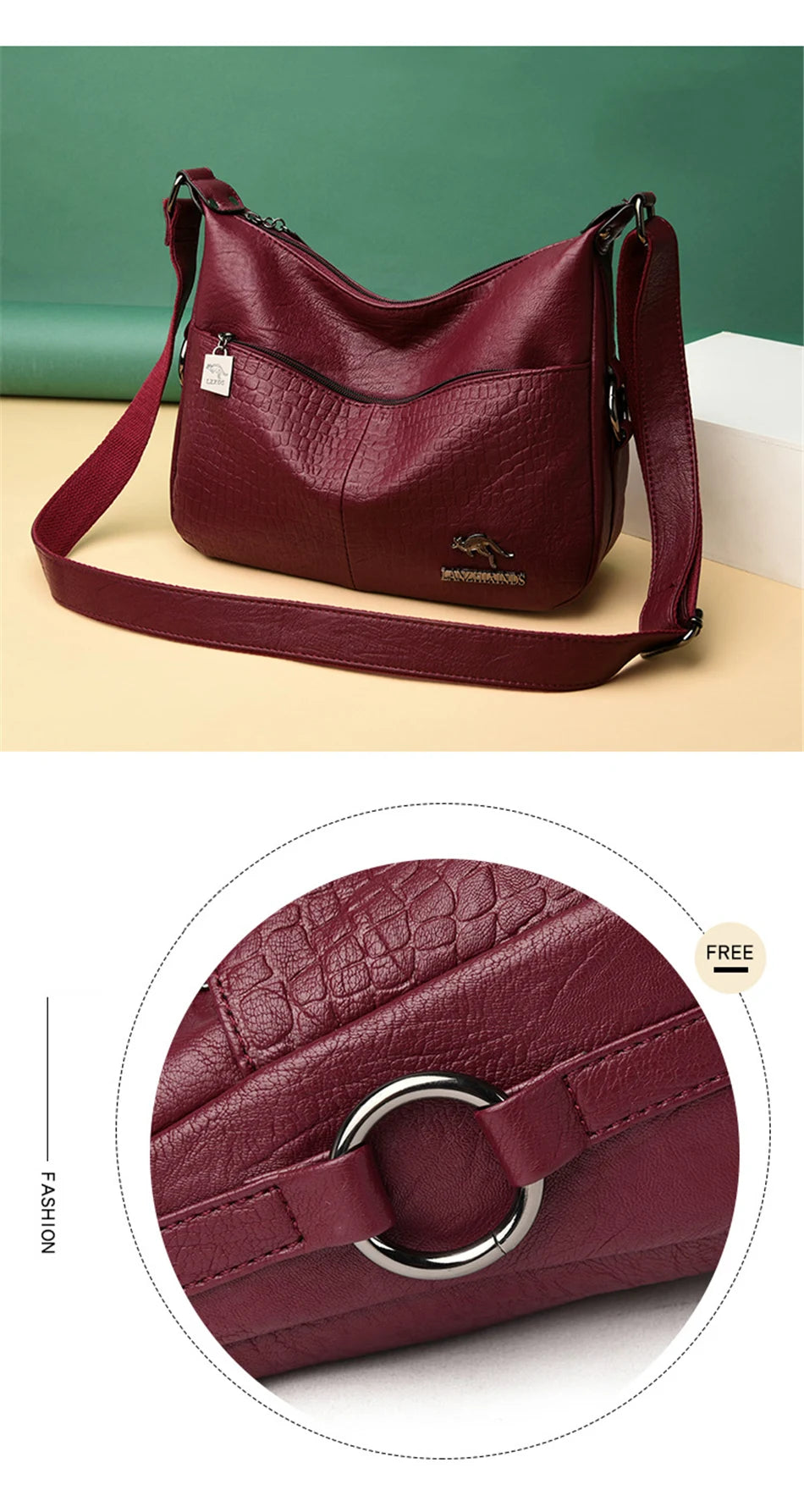 Luxury Designer Handbag Purses High Quality Leather Crossbody Messenger Bags for Women New Shoulder Bags Ladies Sac A Mian