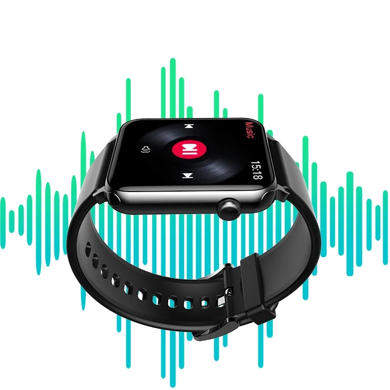 Fashionable Mens Smart Bracelet Watch Square Waterproof Smartwatch with Multiple Sports Modes