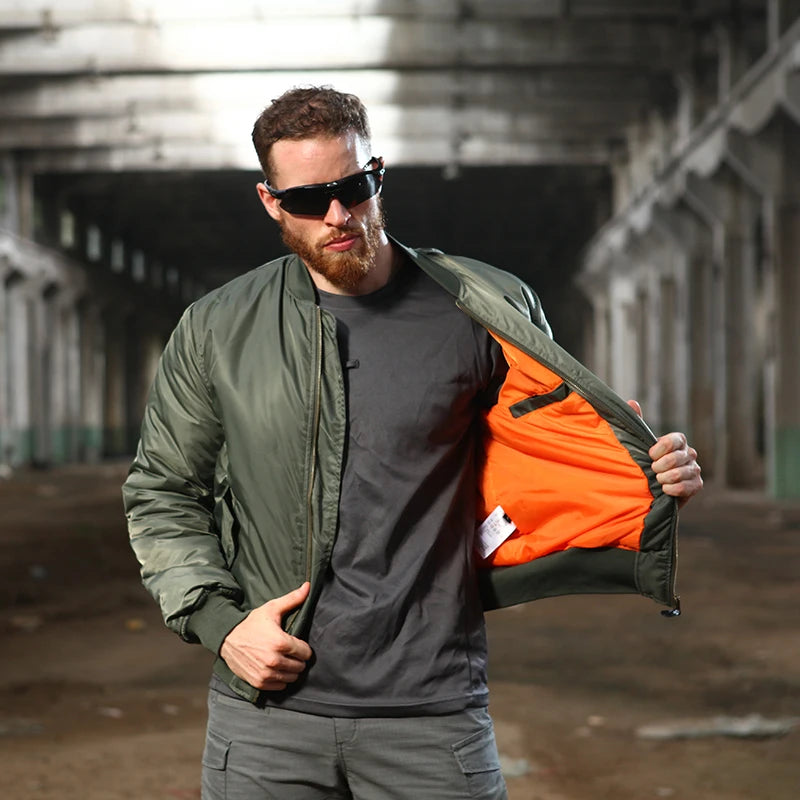 MA1 Flight Jacket Keep Warm Comfortable Windproof Soft Tactical Commute Mens Jackets Tactical Jacket for Men