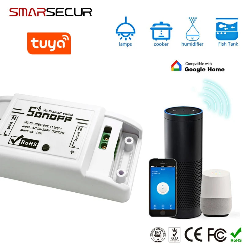 Wireless WIFI Smart Switch  For Smart  Home Security System