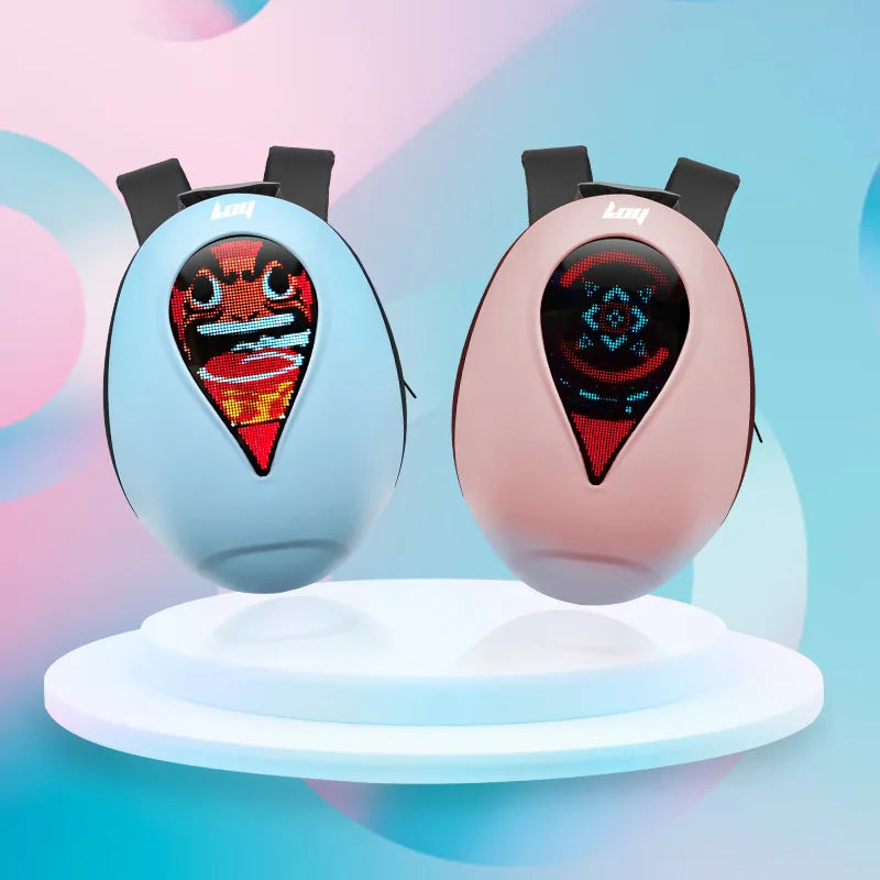 Hard Shell Anti-Ocean Heart Led Knight Backpack Waterproof Hard Laptop Motorcycle Backpack Travel Led Backpack Eyes Helmet Bag