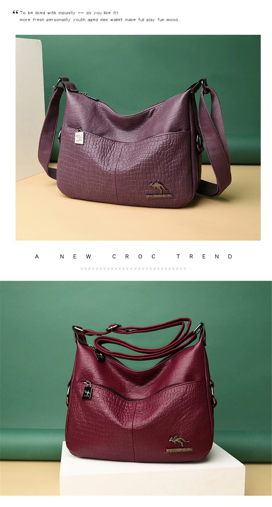 Luxury Designer Handbag Purses High Quality Leather Crossbody Messenger Bags for Women New Shoulder Bags Ladies Sac A Mian