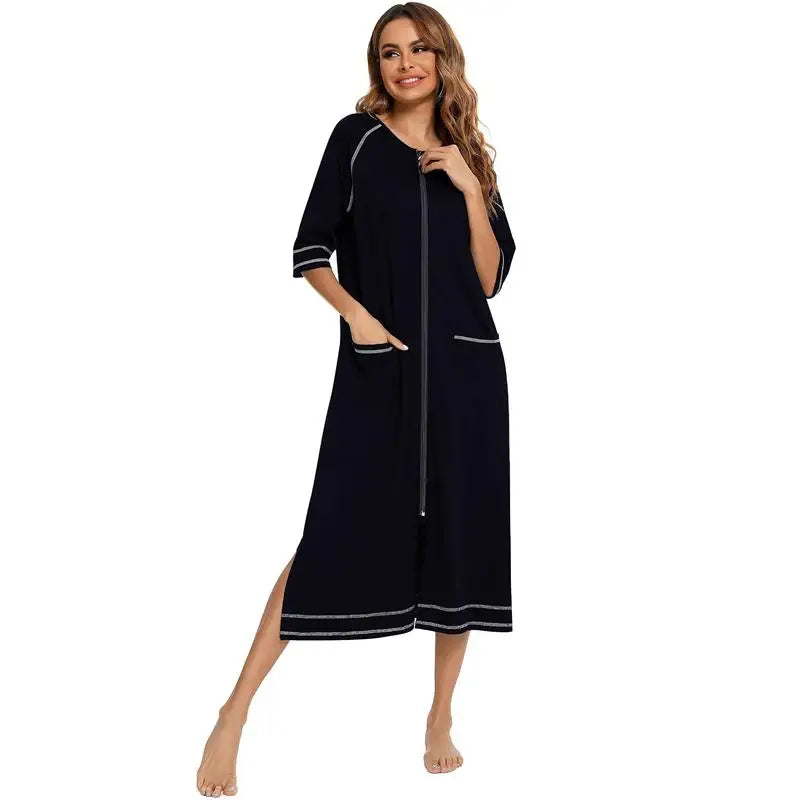 Sleeping Beauty Princess Dress Zipper Sexy Nightgown Women Loungewear