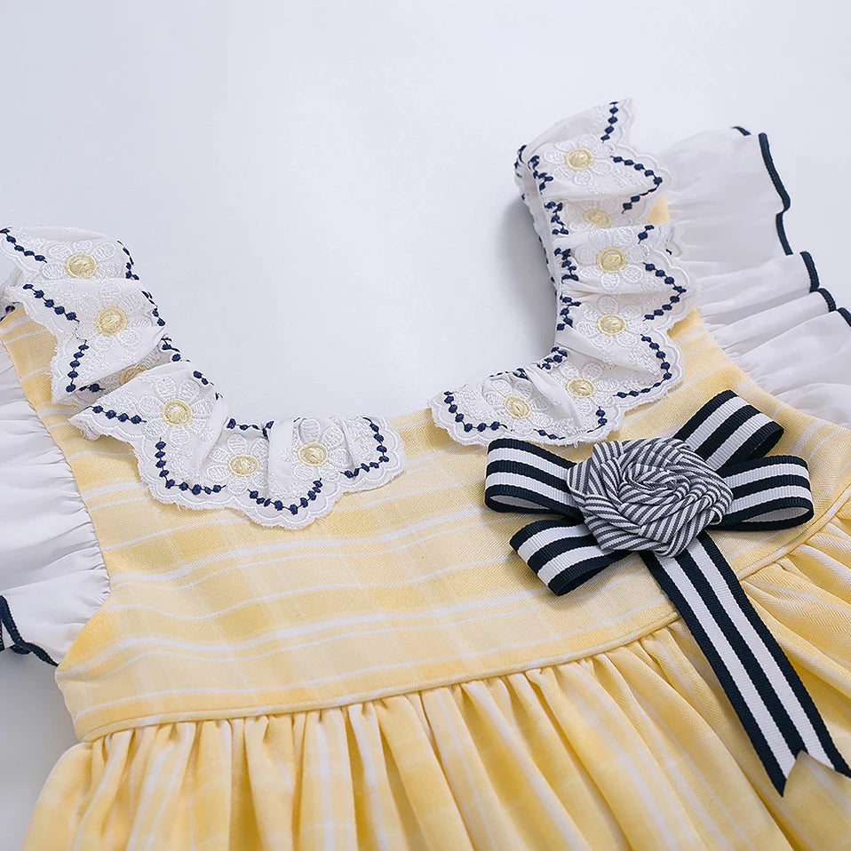 Wholesale Pettigirl 2024 Baby Girls Clothes Sets 3 in 1 Dresses Pant with Hat for Children Kids Fashion Clothing Luxury Boutique