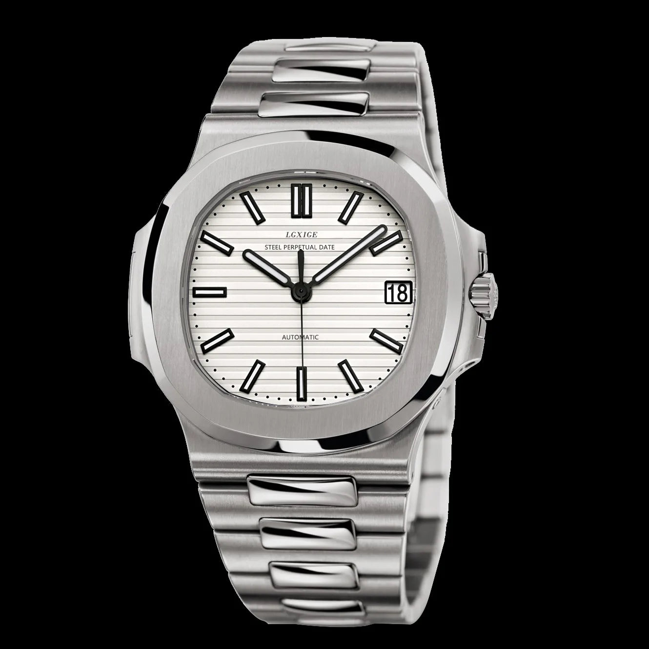 LGXIGE LM013 New Design Mens Mechanical Watch Stainless Strap Luminous Water Proof Classic High Quality Business Wrist Watch