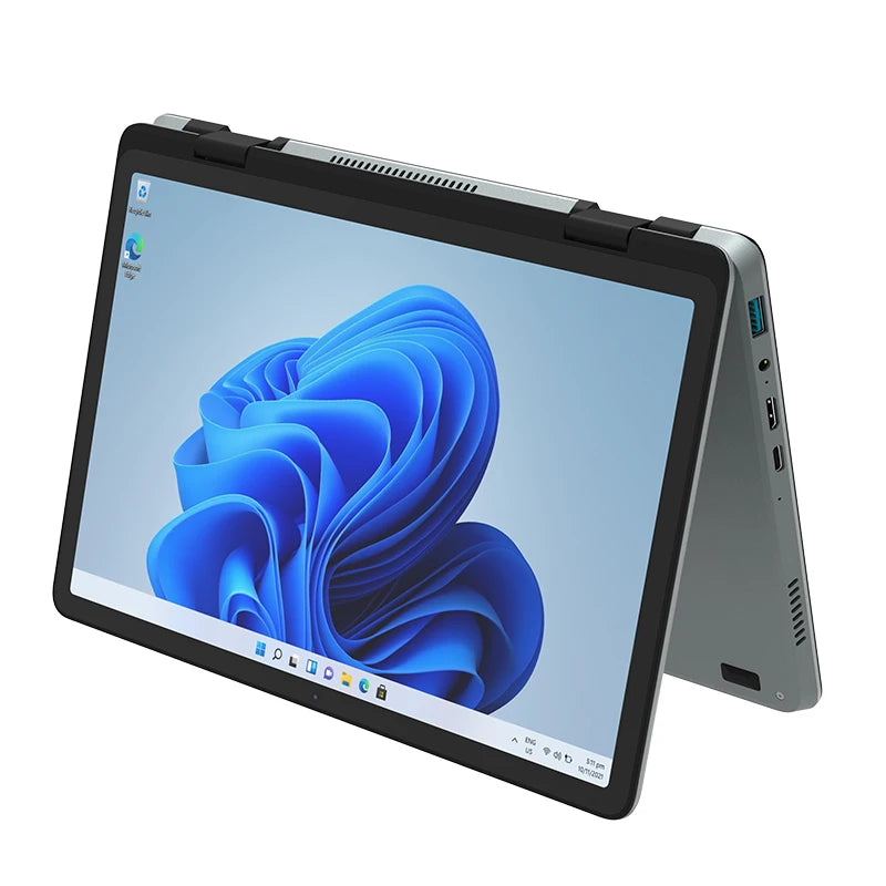 OEM 11 Inch Yoga Touch Screen Laptop Notebook PC Intel N100 Quad Core Max DDR4 32GB RAM 2TB SSD Business Laptops for Office Use