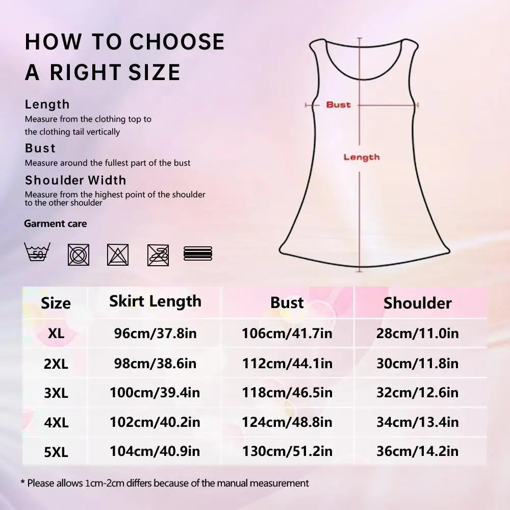 Women's Red Black Bold Pattern Sleeveless Sleeve Vintage Graphic Tee Dress