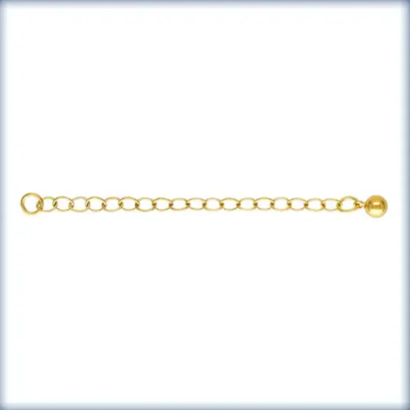 Classic Gold Tail Chain for Jewelry Making Gold Filled Extension Chain