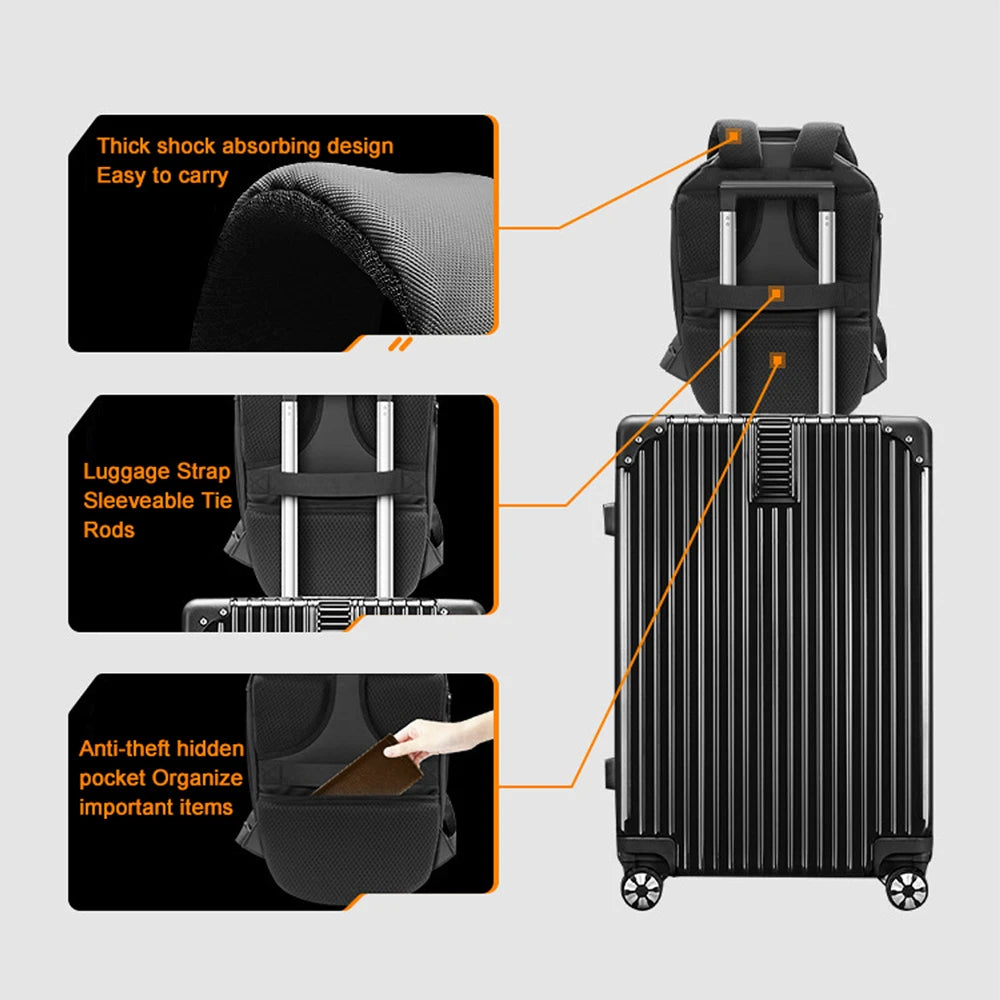 Led Backpack Motorcycle Helmet Bag Supplier Wholesale Hard Shell Large Capacity Waterproof Helmet Bag Laptop Backpack for Men