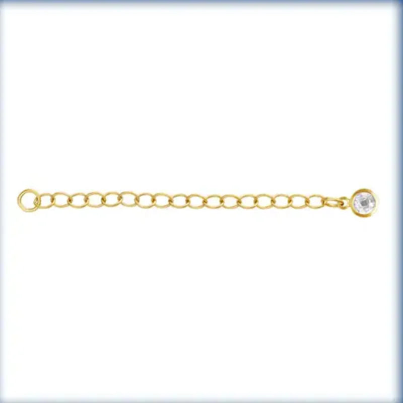 Classic Gold Tail Chain for Jewelry Making Gold Filled Extension Chain
