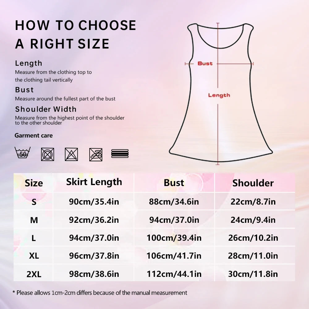 Women's Red Black Bold Pattern Sleeveless Sleeve Vintage Graphic Tee Dress