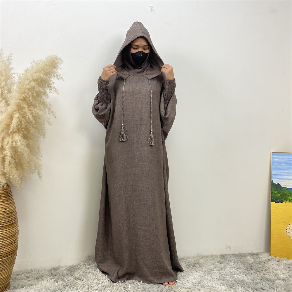 Hooded Casual Long Dress Week Fashion Robe