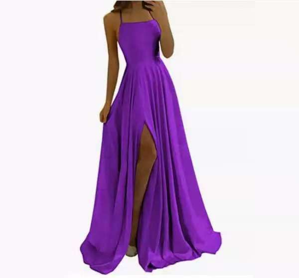Sling Evening Dress Temperament Split Dress Dress