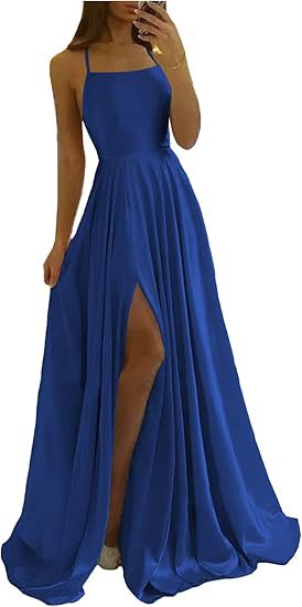 Sling Evening Dress Temperament Split Dress Dress