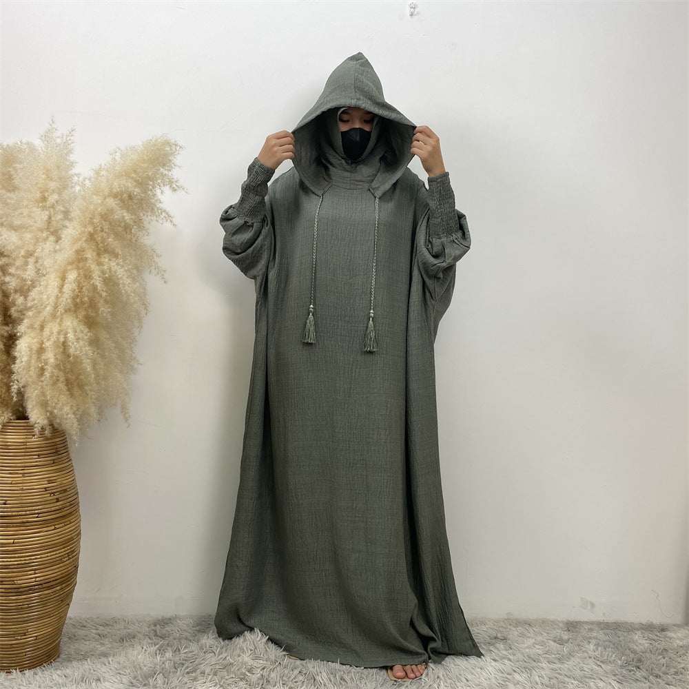 Hooded Casual Long Dress Week Fashion Robe