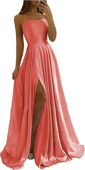 Sling Evening Dress Temperament Split Dress Dress